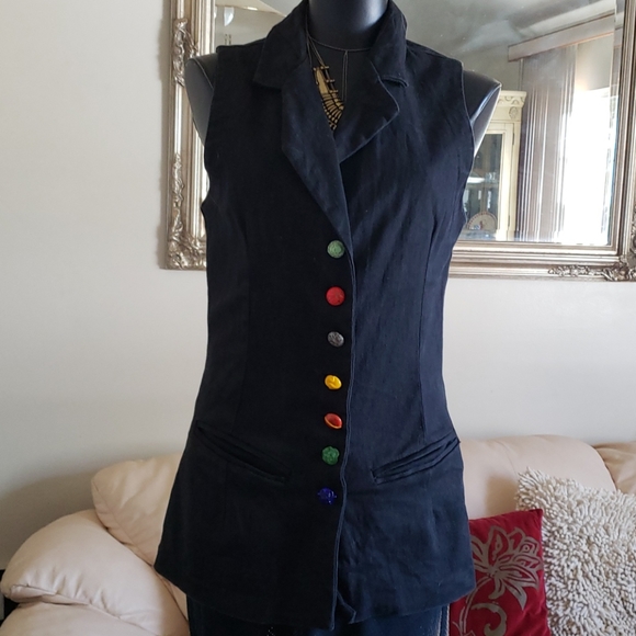 Vintage Sum-Es denim vest - Picture 1 of 6